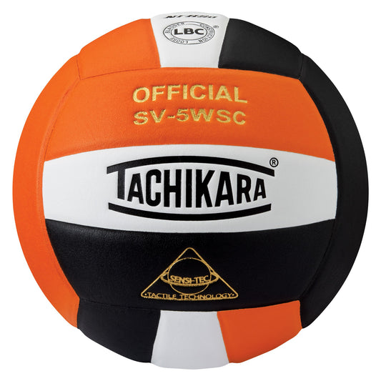 Voleibol Tachikara Naranja Blanco Negro Compuesto de Alto Rendimiento Oficial