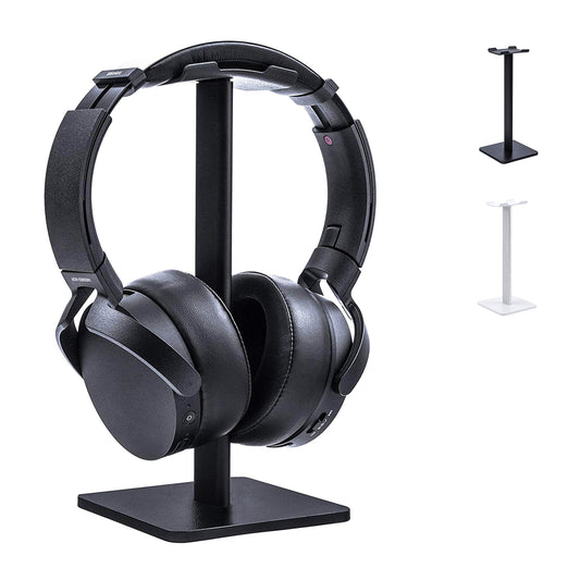 Lenfech boldr Soporte para Audífonos. Base Universal de Escritorio para Auriculares. Organizador de Escritorio. Compatible con Headphones y Gaming Headset Stand. Soporte Gamer (Negro)