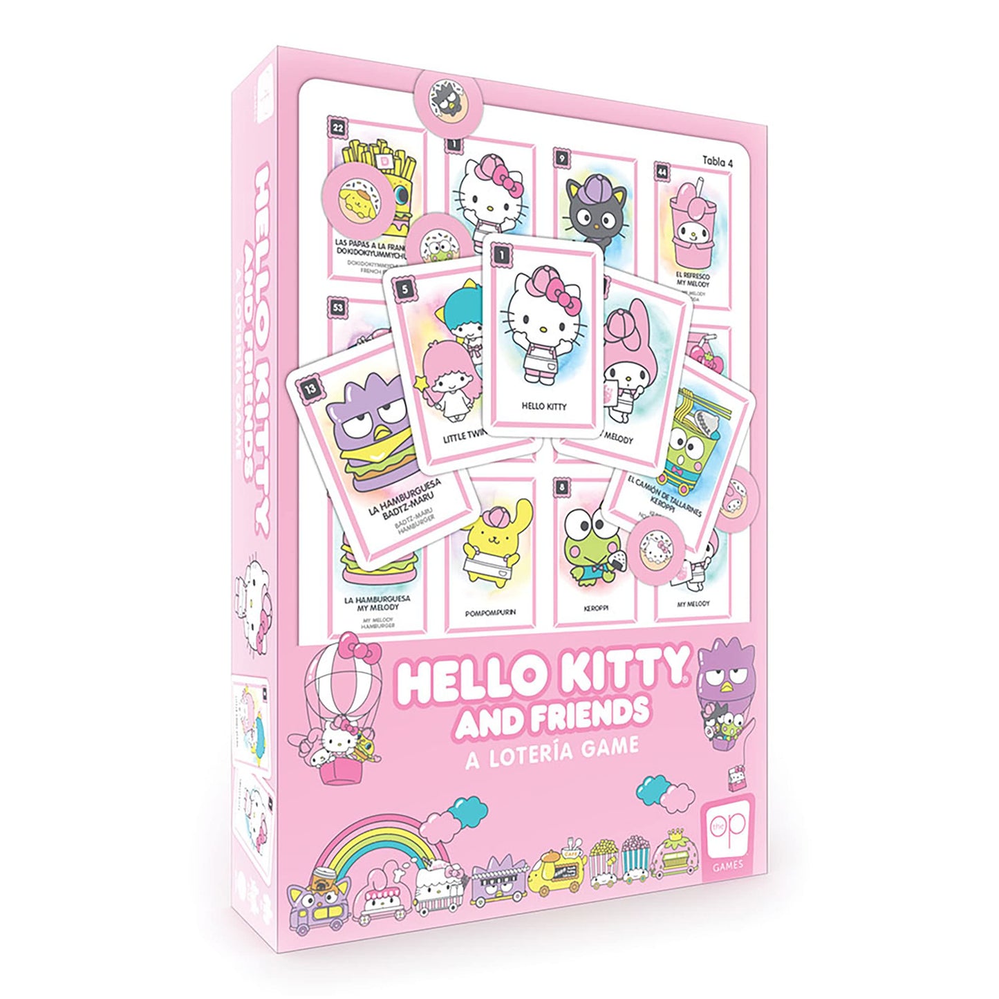 Juego de Lotería Tradicional USAopoly Hello Kitty y Amigos con Ilustraciones Personalizadas e Inspiración en la Cultura Mexicana