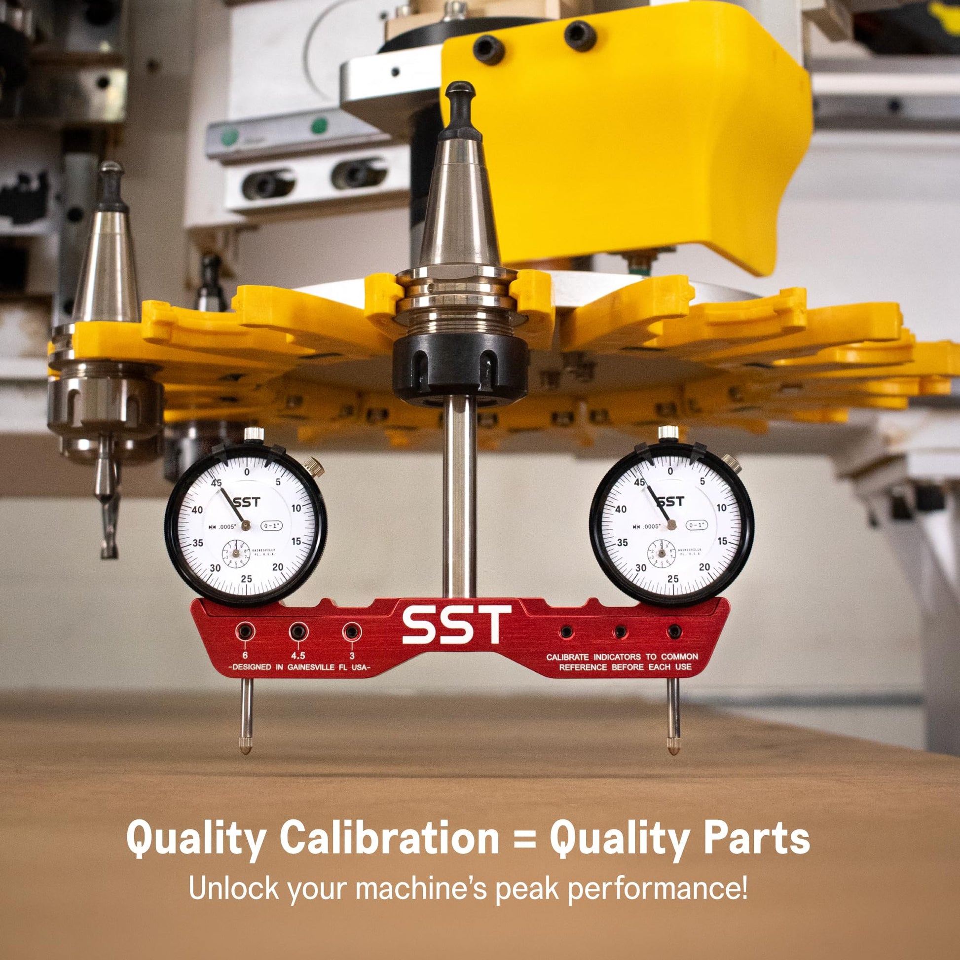 Sistema Regular de Tranvía SST Preciso y Potente para Calibración de Máquina con Indicadores de Esfera de 0 Pulgadas para Desalineación Angular