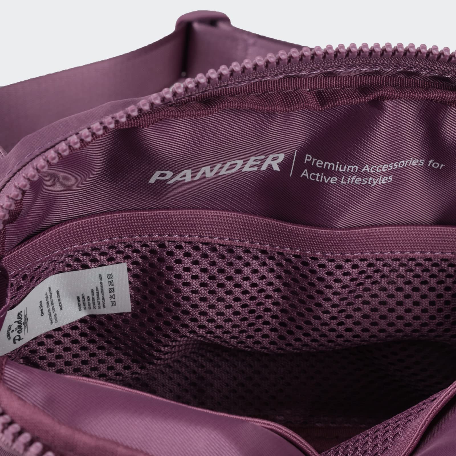 Riñonera Pander Lavanda Grande Impermeable con Correa Ajustable para Mujer y Hombre
