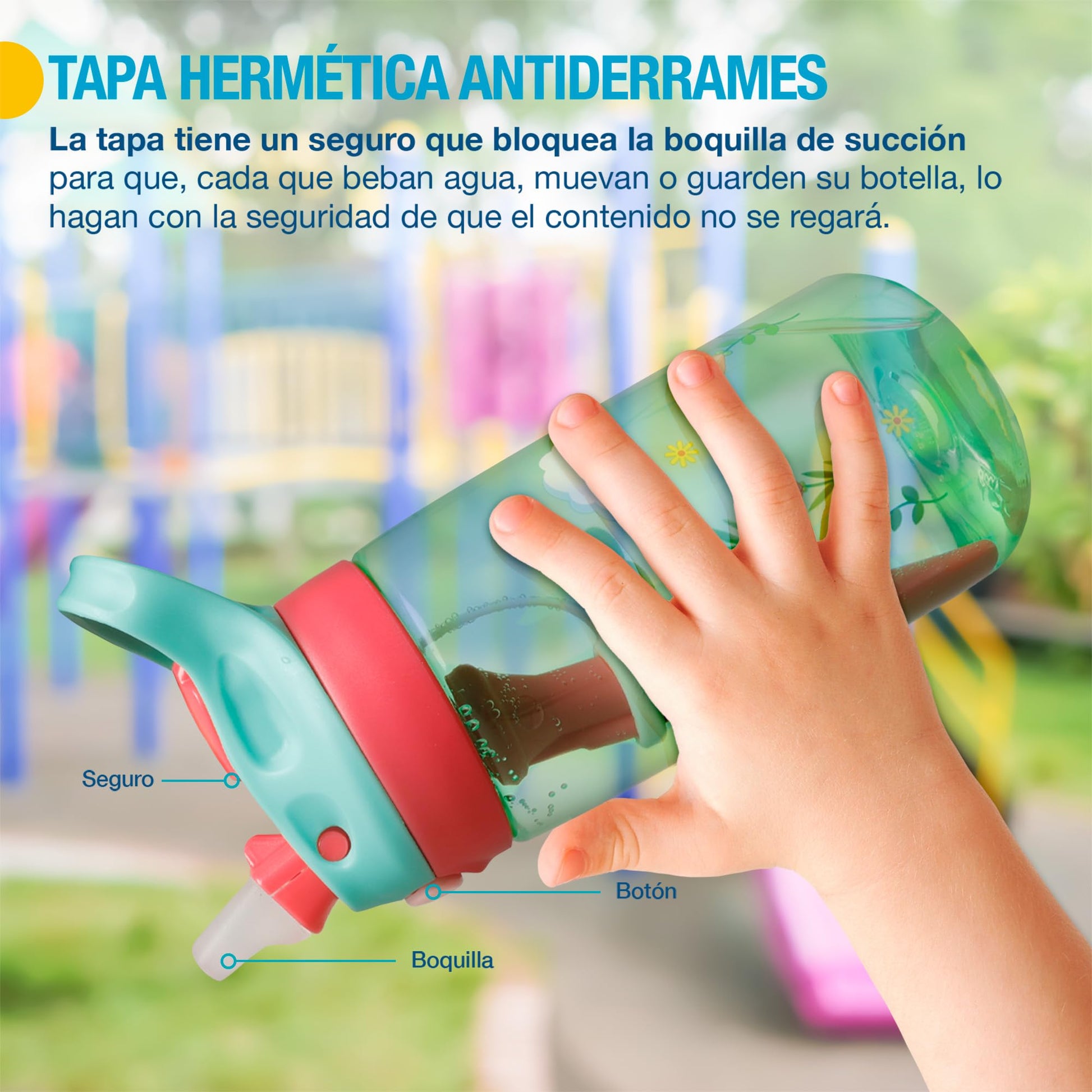 Termos SHIMY Transparentes con Tapa a Prueba de Fugas y Popote para Niños
