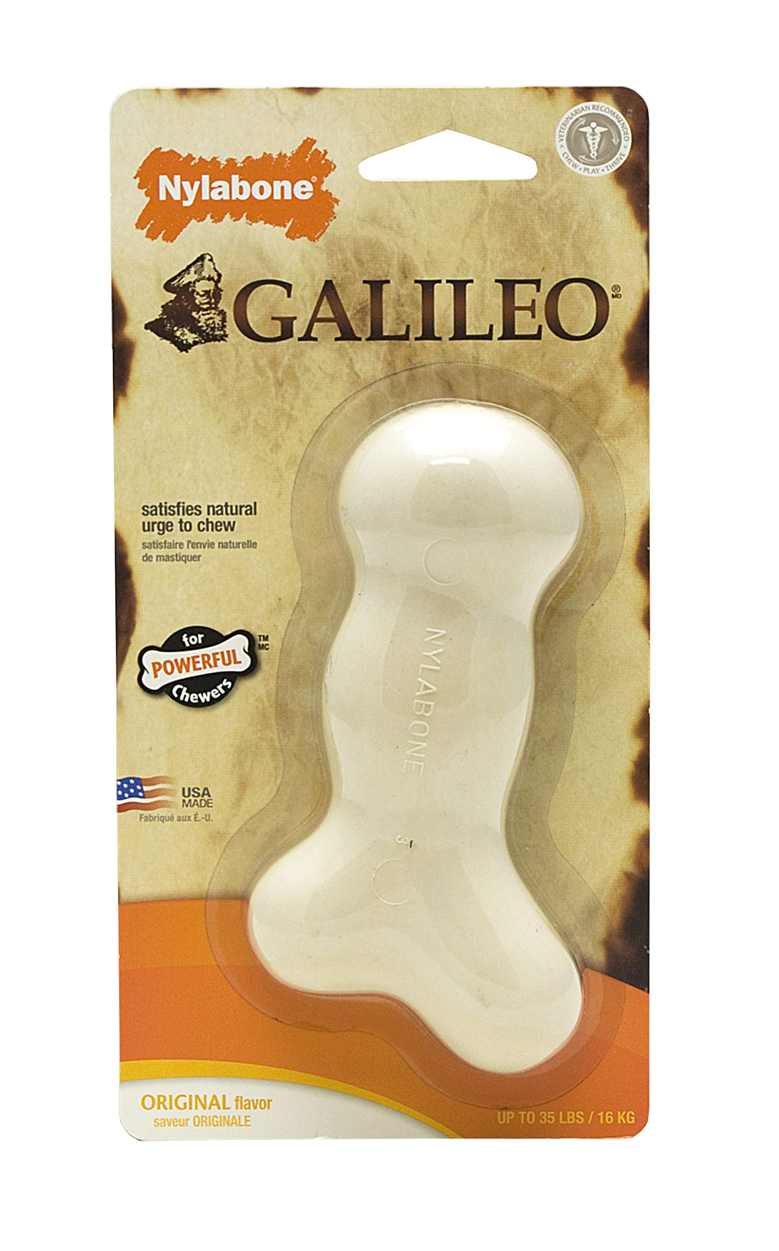 Juguete Masticable para Perros Nylabone Galileo Wolf Sabor Original