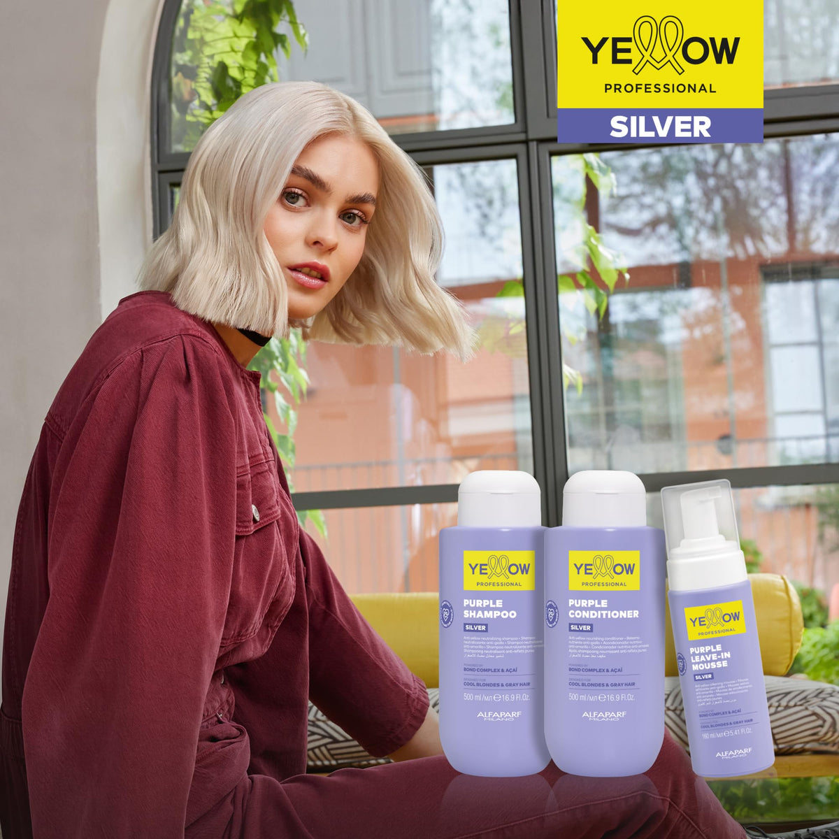 Acondicionador Yellow Plata Púrpura 500 ml