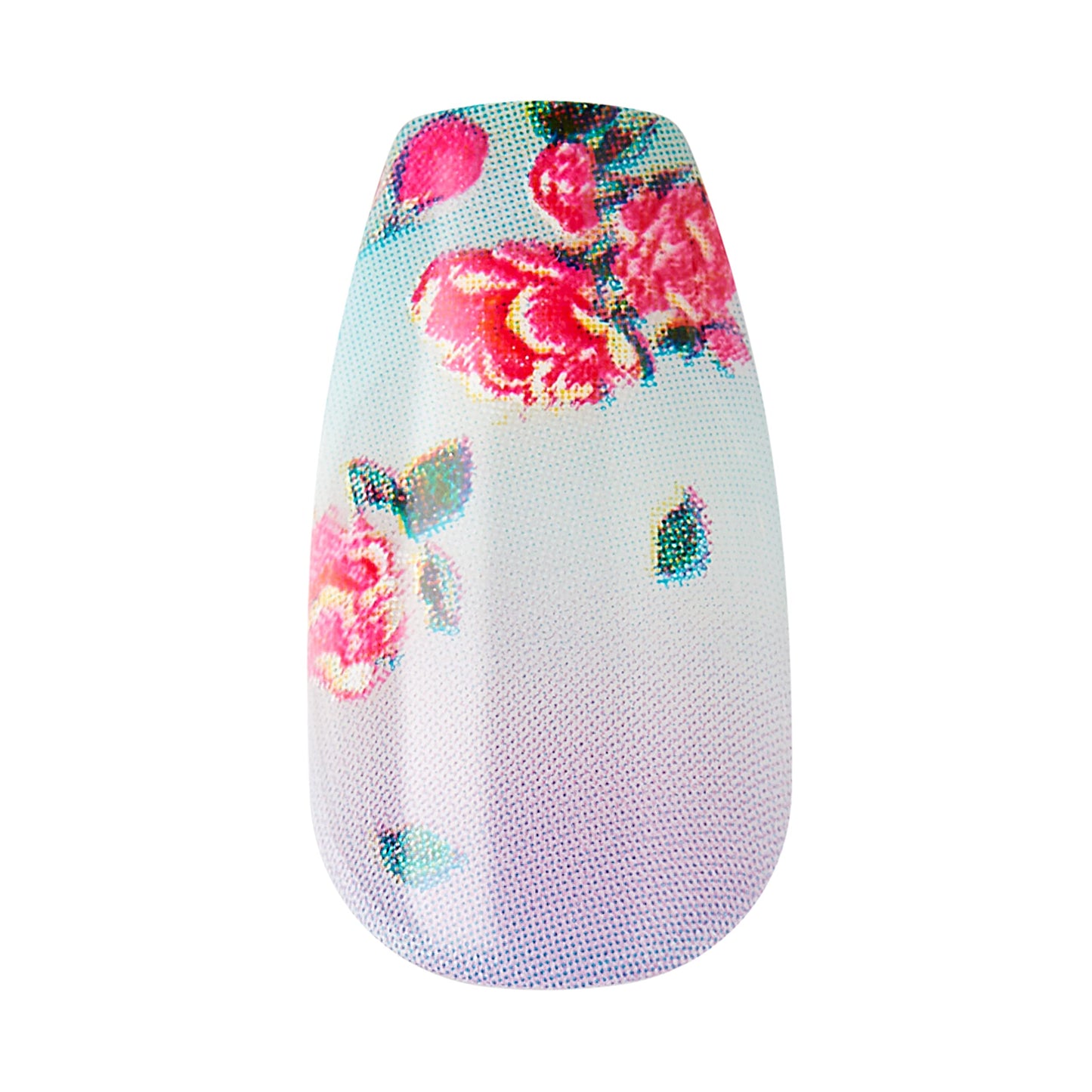 imPRESS Kiss Loveshackfancy X Press-On Manicure Edición Limitada, Estilo “Lilac Crush” Medium Coffin Purple Press-On Uñas, Incluye Almohadilla de Preparación, Mini Lima de Uñas, Palo de Cutícula y 30