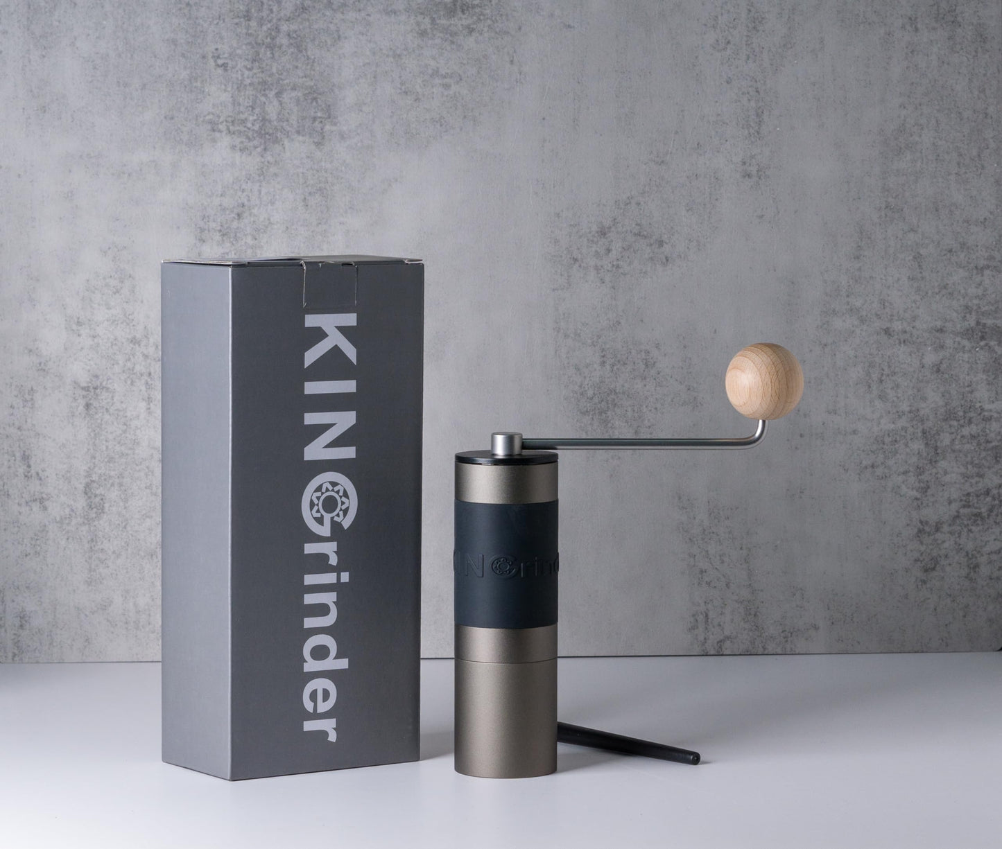 Molinillo de Café Manual KINGrinder K1 Acero Inoxidable y Aluminio para Prensa Francesa, Goteo, Espresso