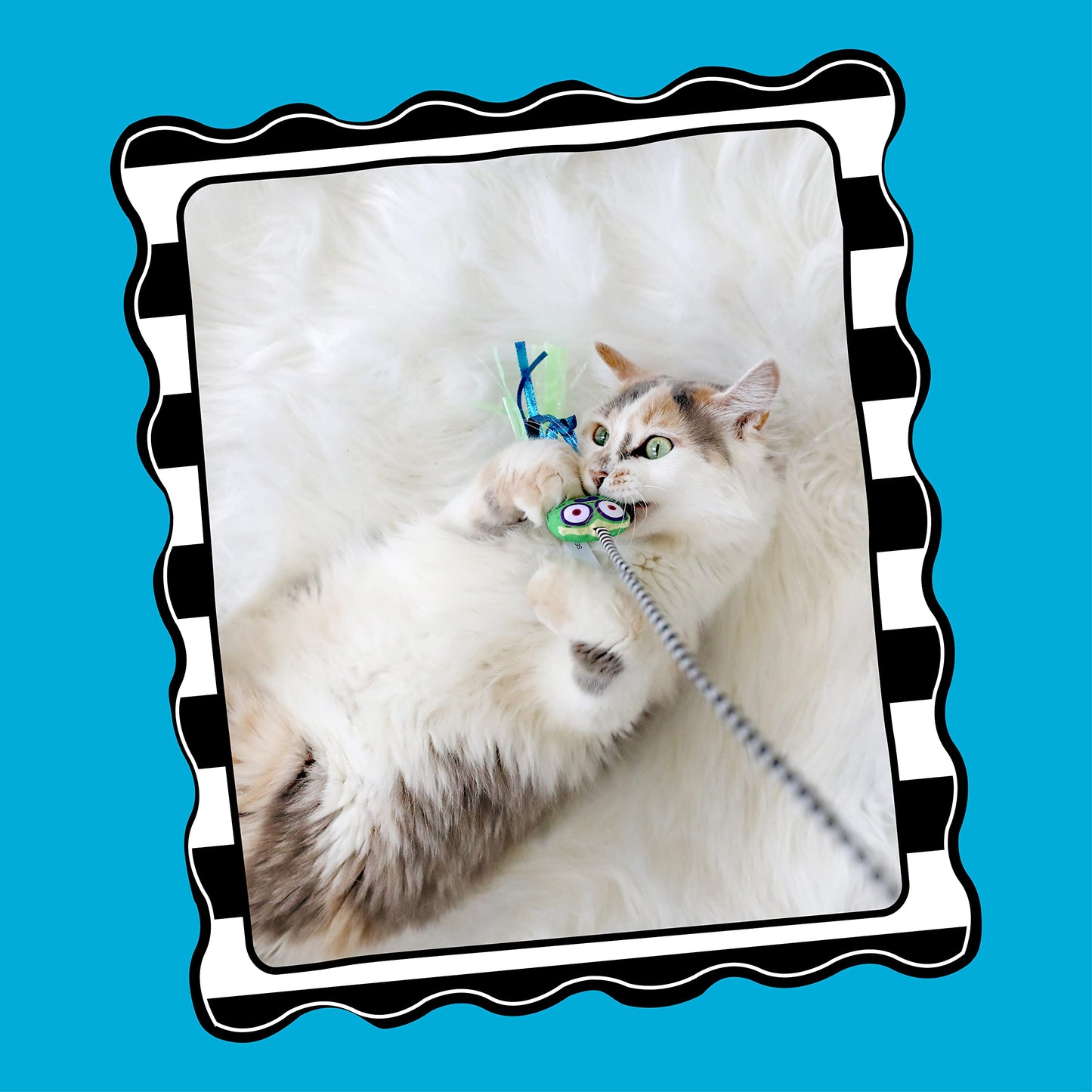 Fat Cat Catfisher Teasers Cat Toy, Tadpole Wand