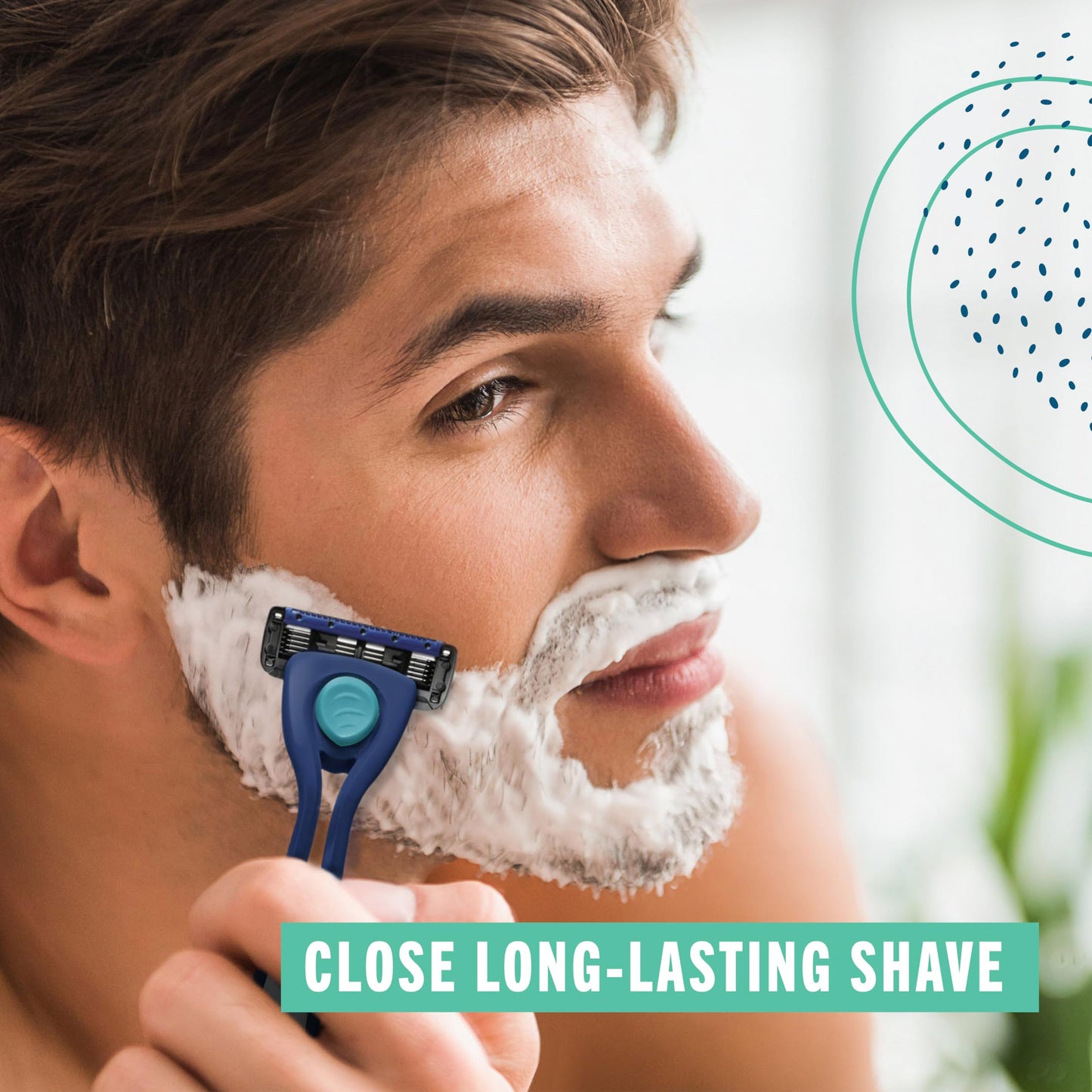 Preserve Shave 5 Five Blade - Navaja de afeitar rellenable, fabricada con materiales reciclados, color rojo amapola