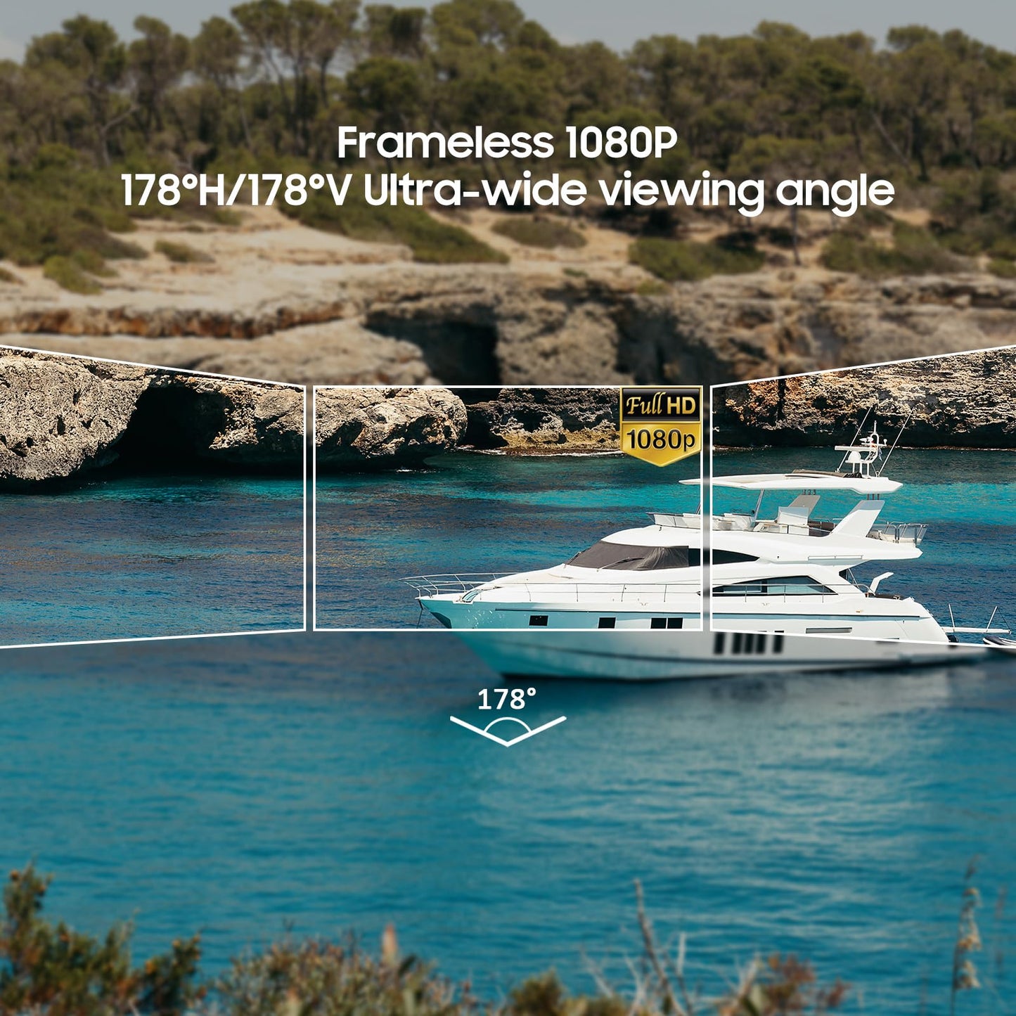 Combo TV Inteligente SYLVOX 22 Pulgadas FHD 1080P Impermeable con ARC, CEC y WiFi
