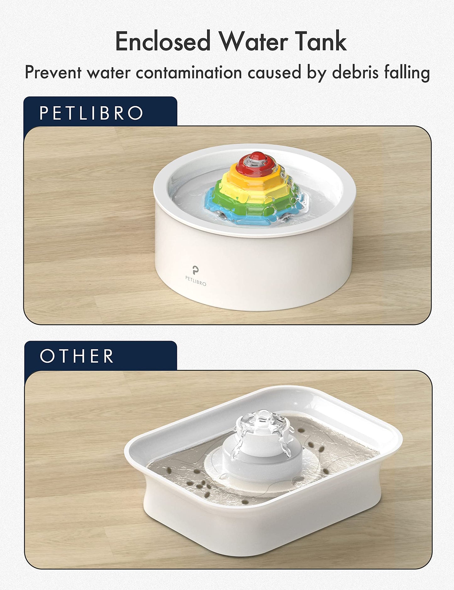 Filtros de Repuesto PETLIBRO para Fuente de Agua de Cerámica para Gatos 50 Onzas Filtración Cuádruple