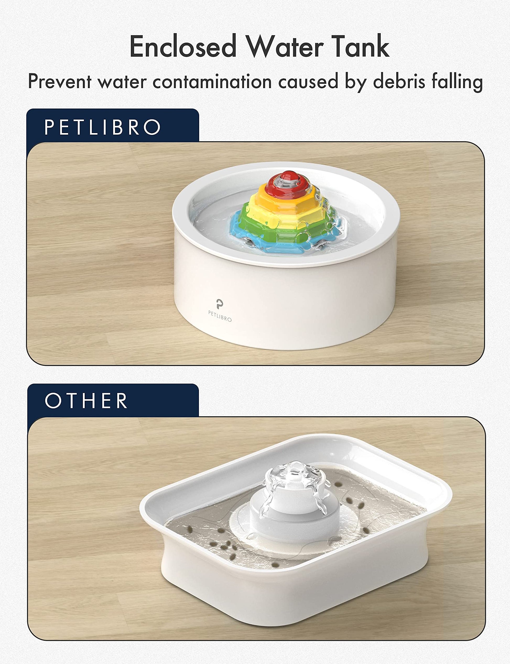 Filtros de Repuesto PETLIBRO para Fuente de Agua de Cerámica para Gatos 50 Onzas Filtración Cuádruple