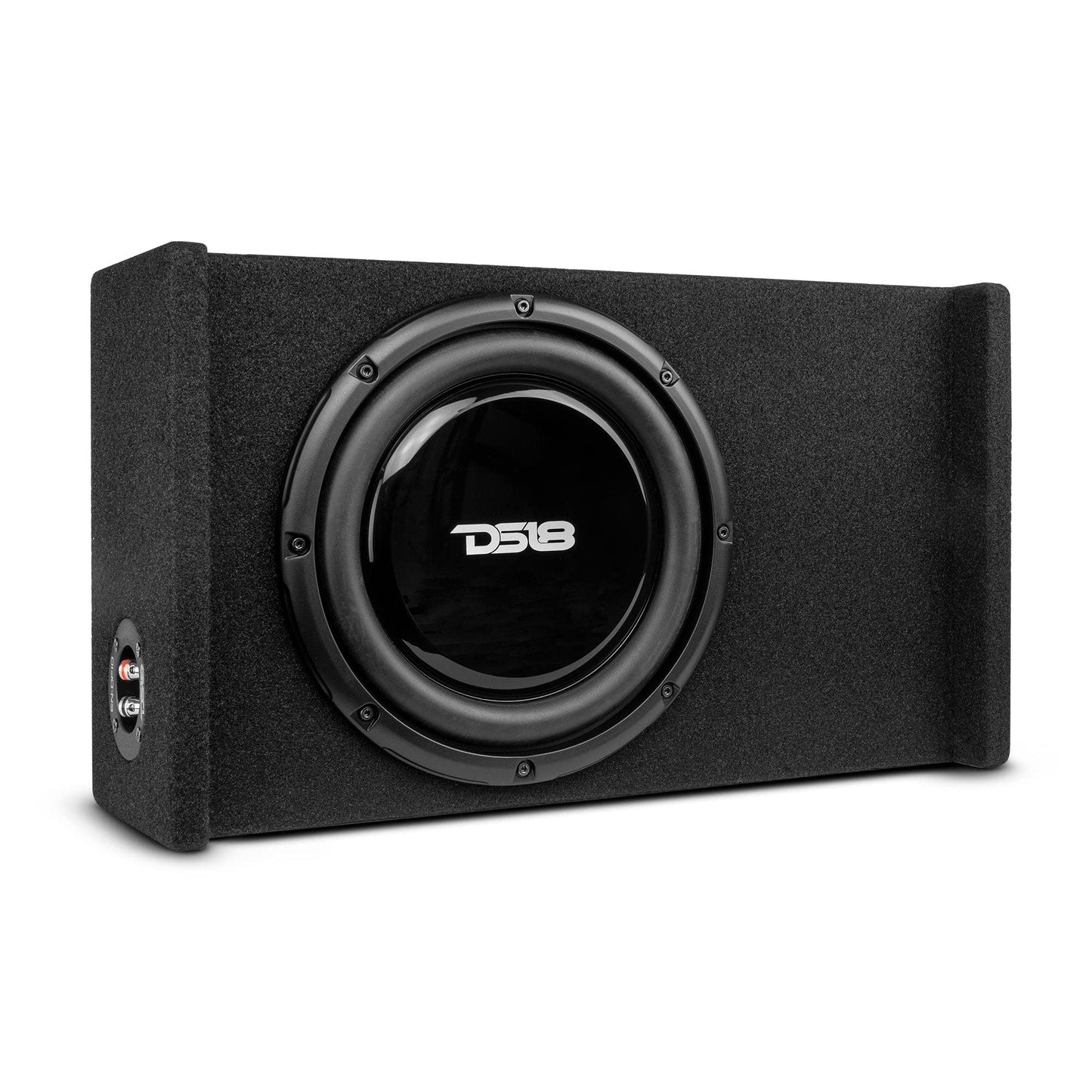 DS18 EN-DF10 - Carcasa de subwoofer de 10 Pulgadas, diseño Compacto y Sellado para Coche, Camiones, 600 W, Color Negro