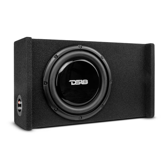 DS18 EN-DF10 - Carcasa de subwoofer de 10 Pulgadas, diseño Compacto y Sellado para Coche, Camiones, 600 W, Color Negro
