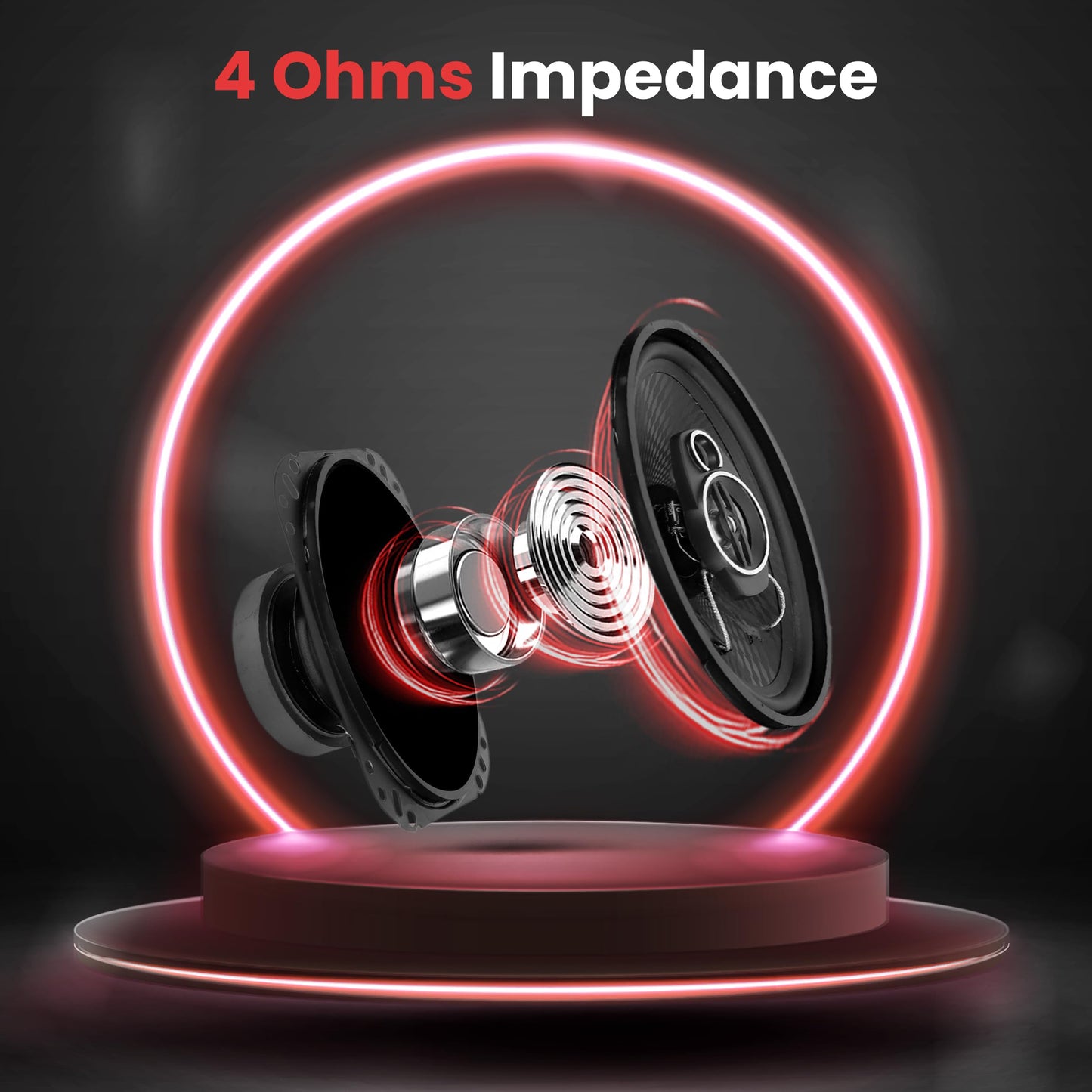 Pyle Altavoces estéreo universales para coche de 3 vías, 300 W, 4 x 6 pulgadas, triaxiales de audio profesional, altavoz universal de repuesto rápido, para puerta de vehículo/panel lateral, compatible con PL4163BK (par)