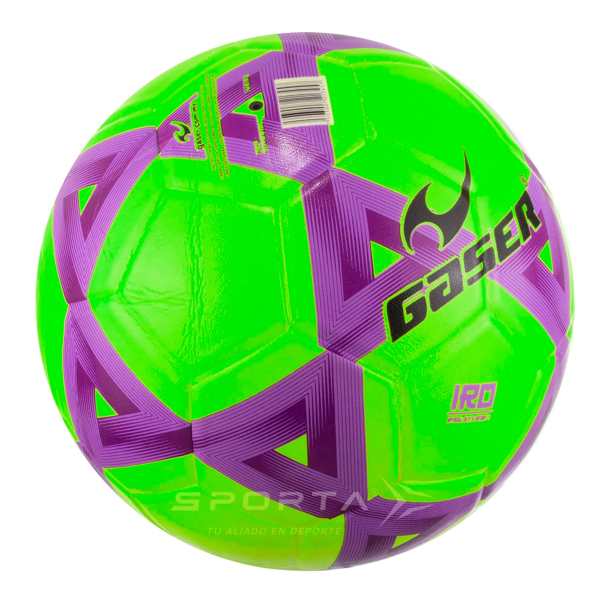 Gaser Balon de Futbol Soccer Laminado Medida Oficial # 5 Fosfo IRO (Verde)