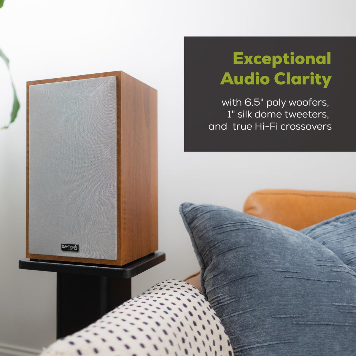 Altavoces Bluetooth Dayton Audio Classic Madera 6.5 Pulgadas