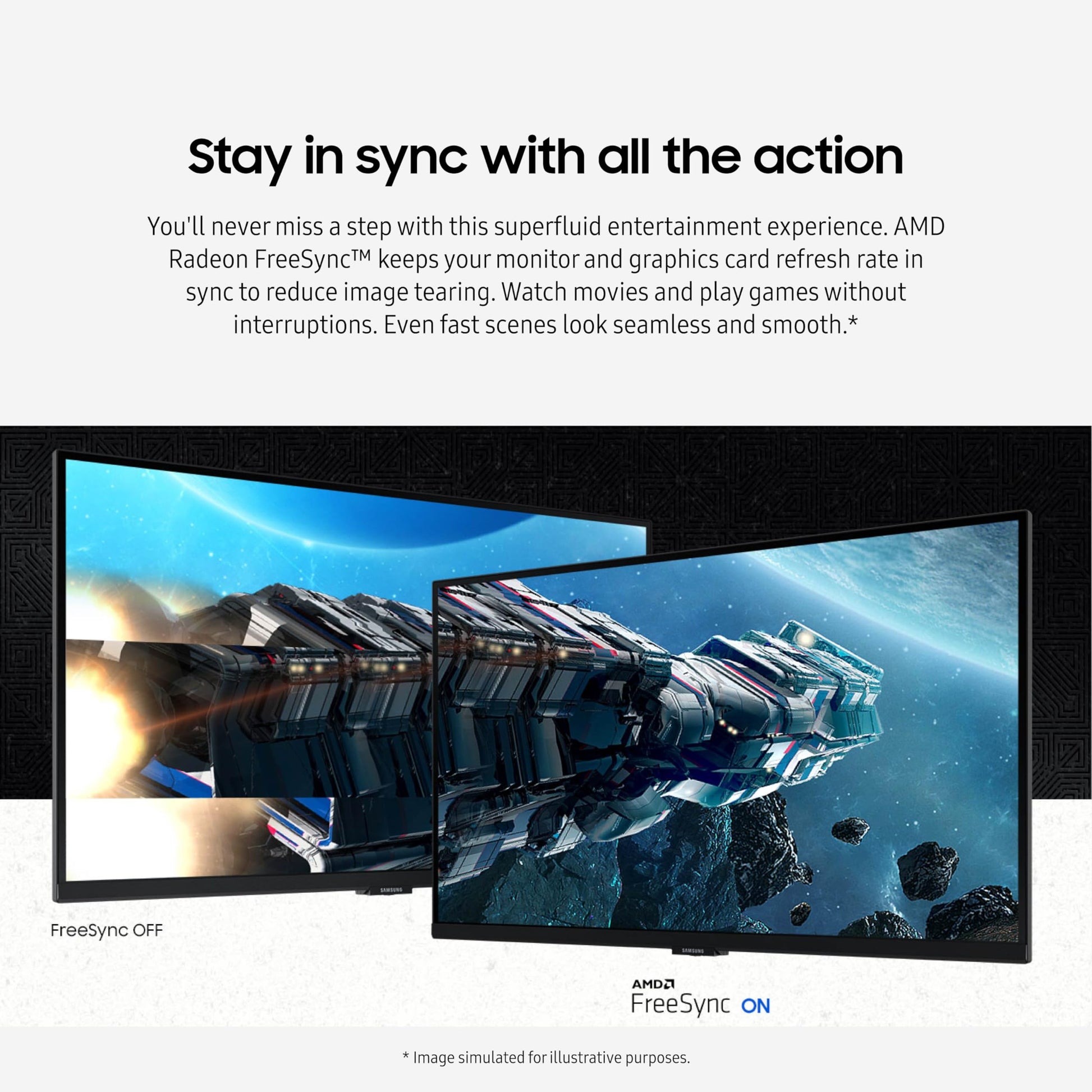Samsung - Monitor de Juegos Compatible con G-Sync Odyssey G50D de 32 Pulgadas QHD Fast IPS de 1 ms, VESA DisplayHDR 400, 180Hz, AMD FreeSync, Soporte Ajustable, Modo Protector de Ojos, LS32DG502ENXZA