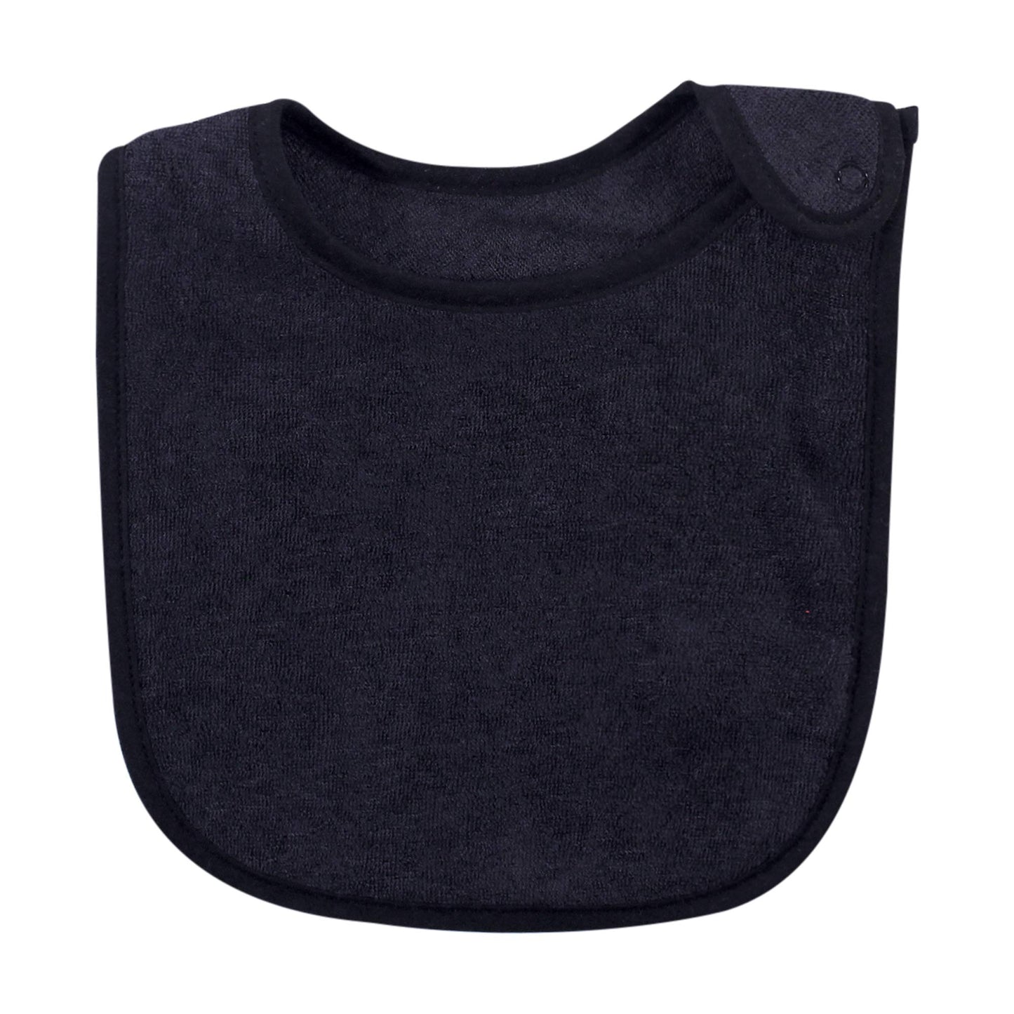 Hudson Baby - Baberos unisex de rayón de rizo de bambú, color negro, blanco, talla única