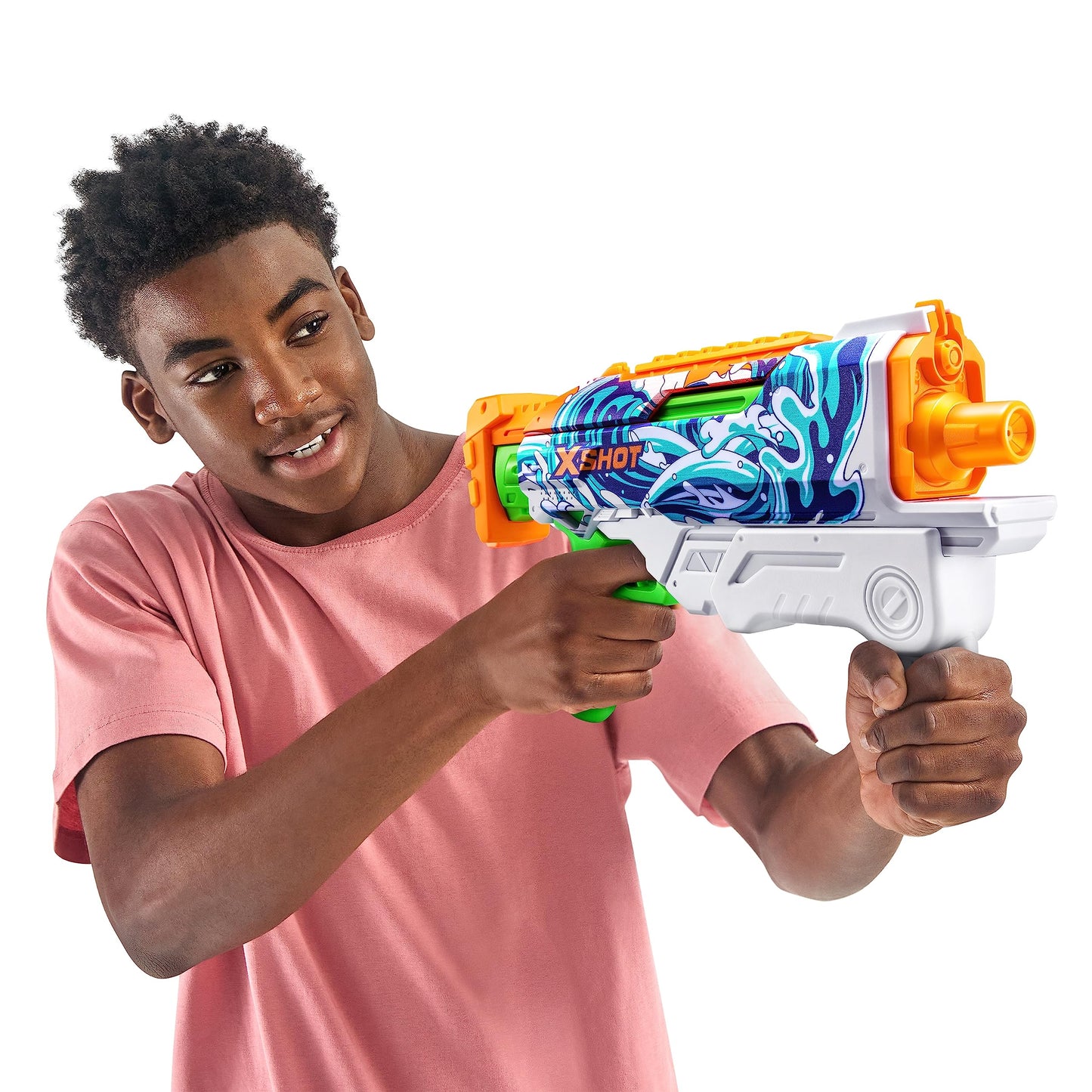 Pistola de Agua XShot Hipercarga Llamas Salpicaduras Relleno rápido 2 Unidades para Juguetes de Chorro de Agua