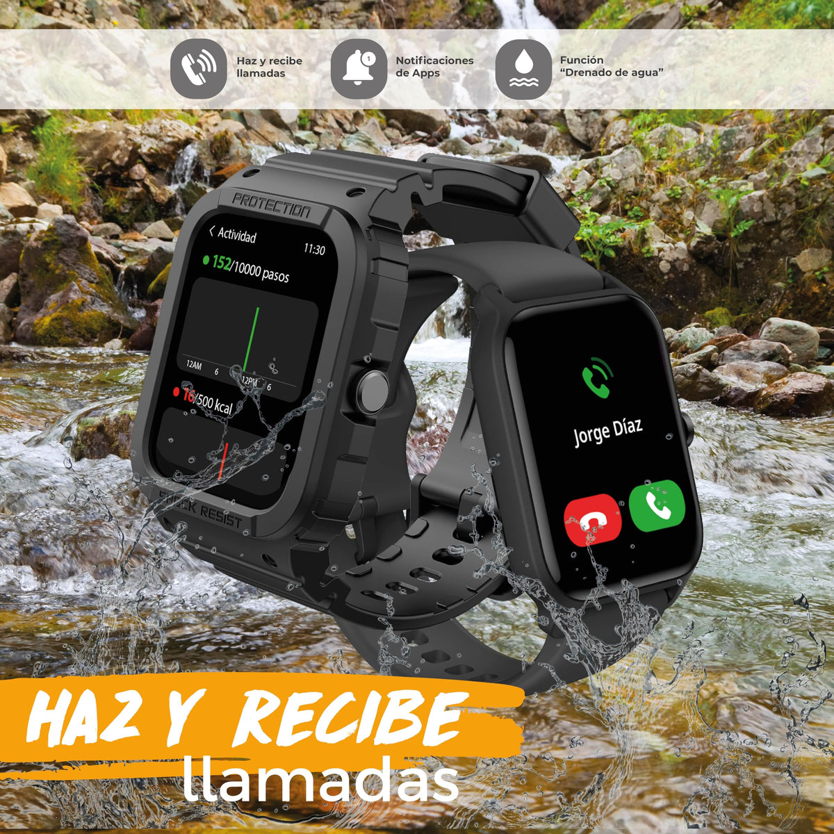 Smartwatch BINDEN ERA XTream X1 Negro con Llamadas y Alexa Integrado para Hombre
