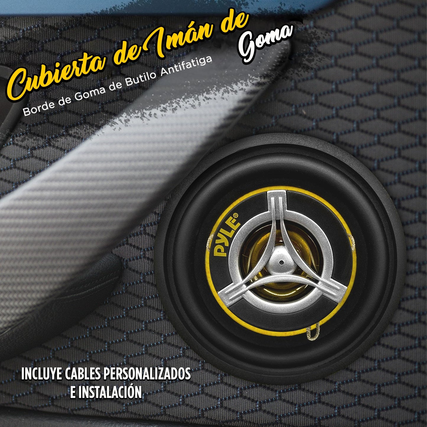Bocinas para Auto Pyle Negro Dos Vías 3.5 Pulgadas 120 Watts Sistema estéreo