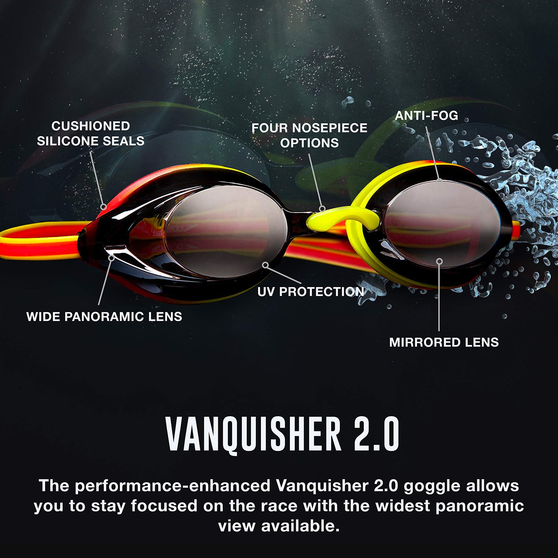 Anteojos de Natación Speedo Espejo Vanquisher 2.0 para Adultos Unisex