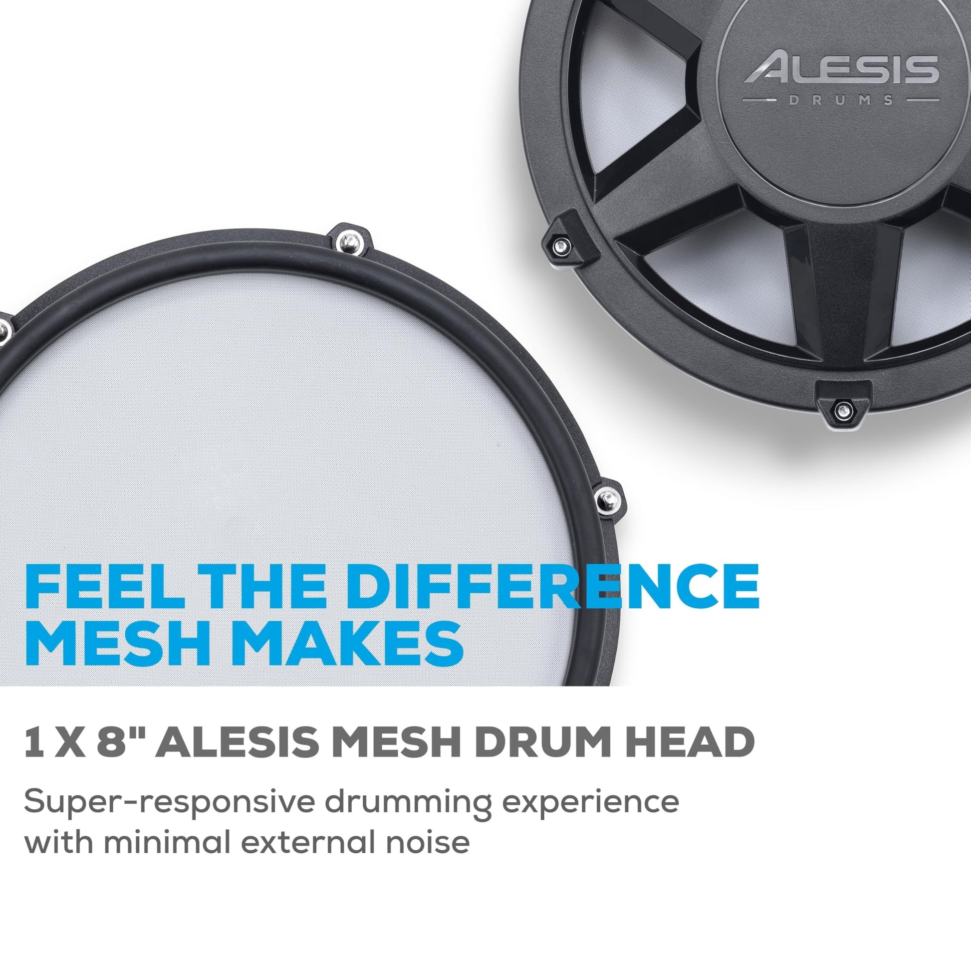 Alesis Pack de expansión Drums Nitro Max - expansión de set de batería eléctrica para kit Nitro Max, pad tom de malla, platillo 10" con choke y cables