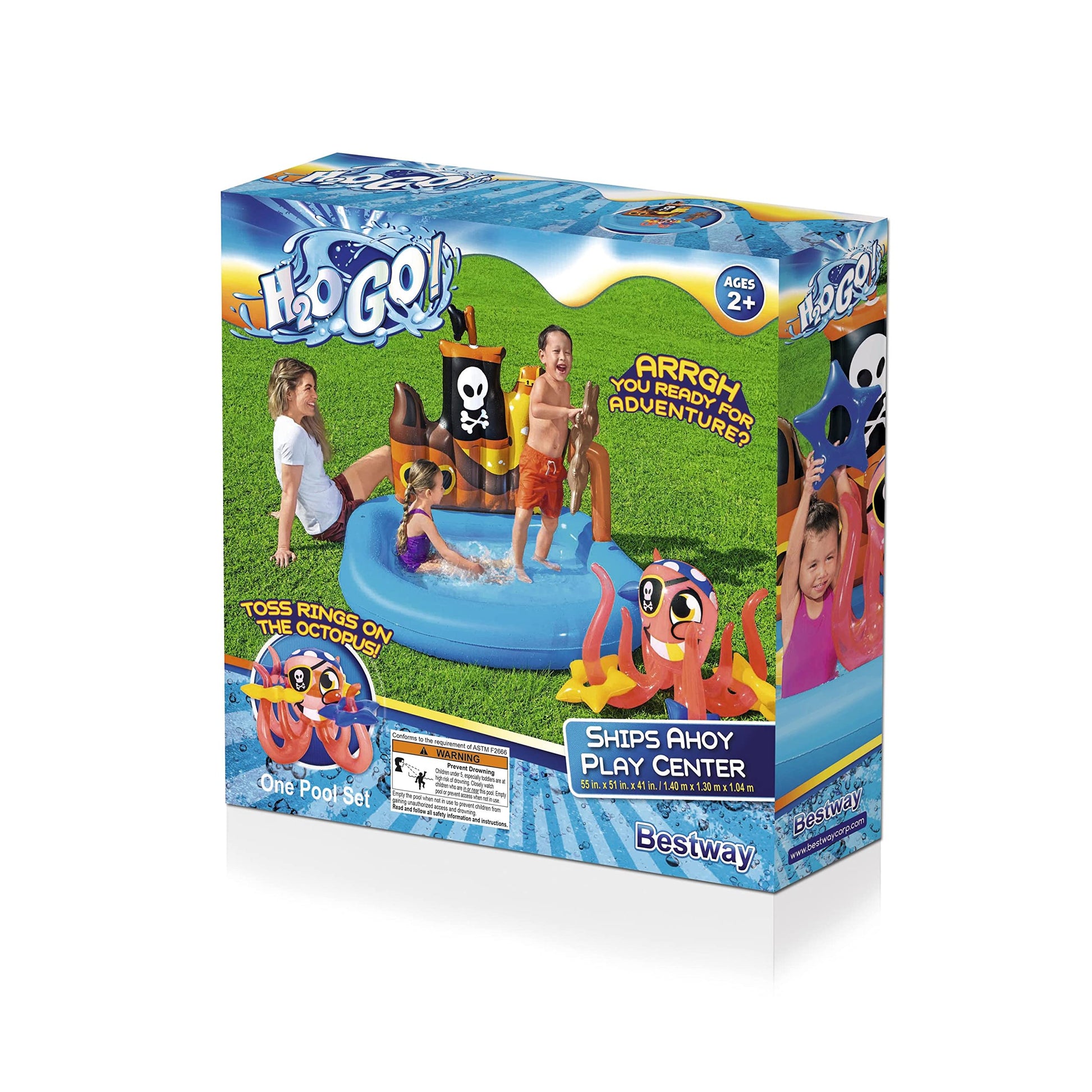 Bestway H2OGO! Ships Ahoy Play Center Splash Pool