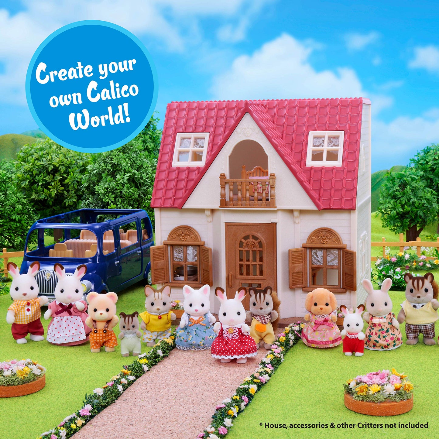 Calico Critters Familia, Abuelos de Conejo Hopscotch, Versión Original.