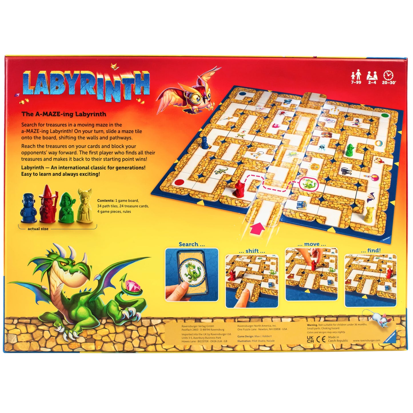 Juego de Mesa Ravensburger Labyrinth Fascinante para Toda la Familia