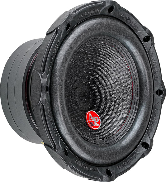 Subwoofer Audiopipe Compuesto Triple Pila 8 Pulgadas Rendimiento Superior 500W 3 Imanes Bobina Voz BASV Cesta Aluminio Cono Papel