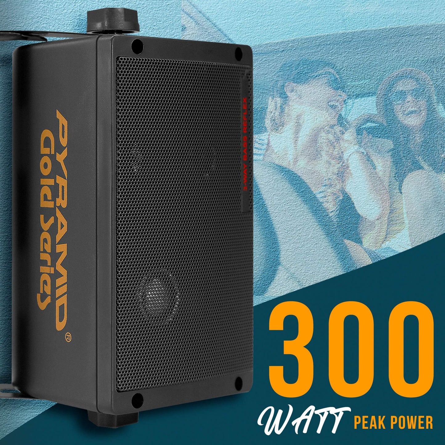 Sistema de Bocinas Mini Box 3Way Pyramid 200 Watts 2060