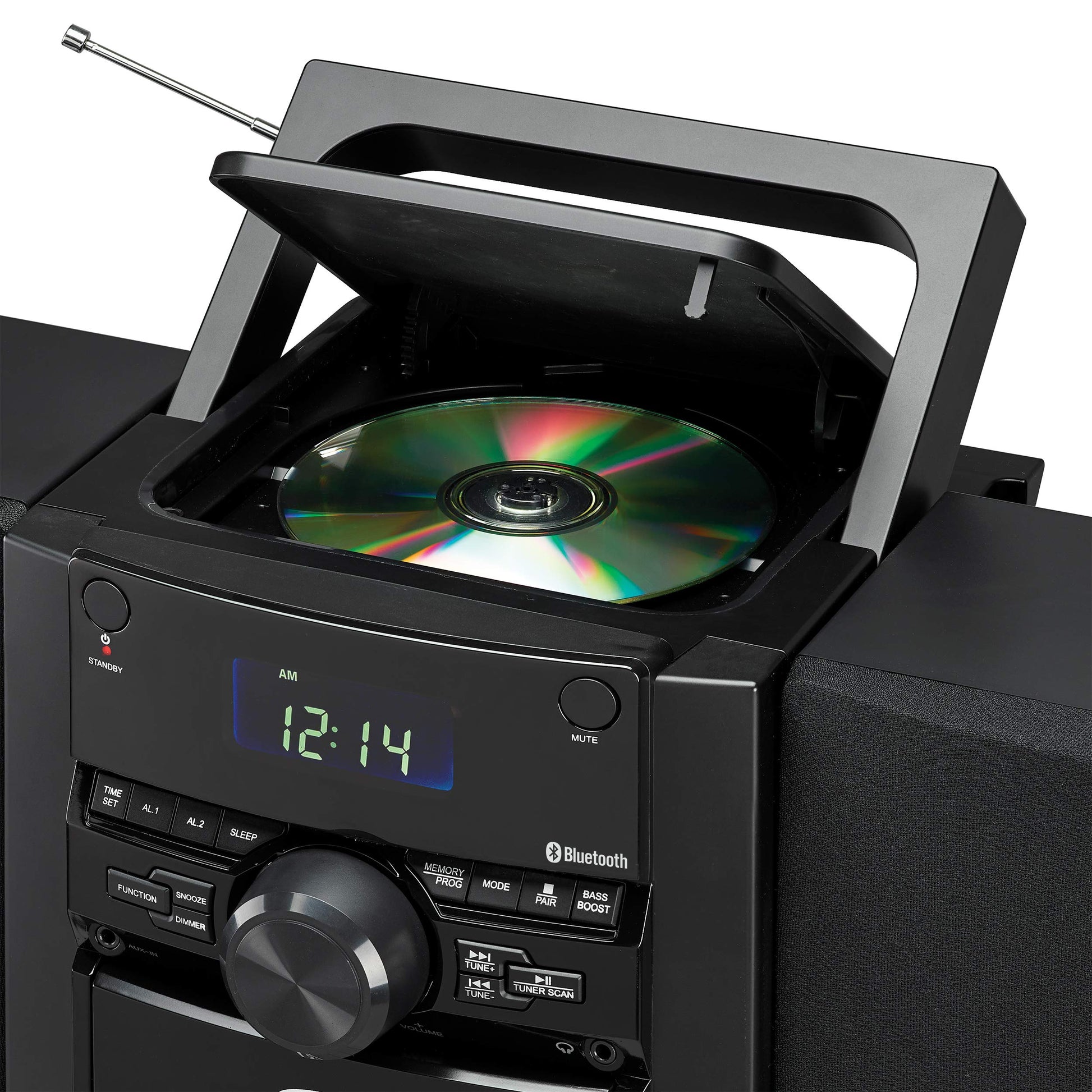 Jensen® - Sistema de música de CD estéreo portátil con Casete y Radio Digital Am/FM