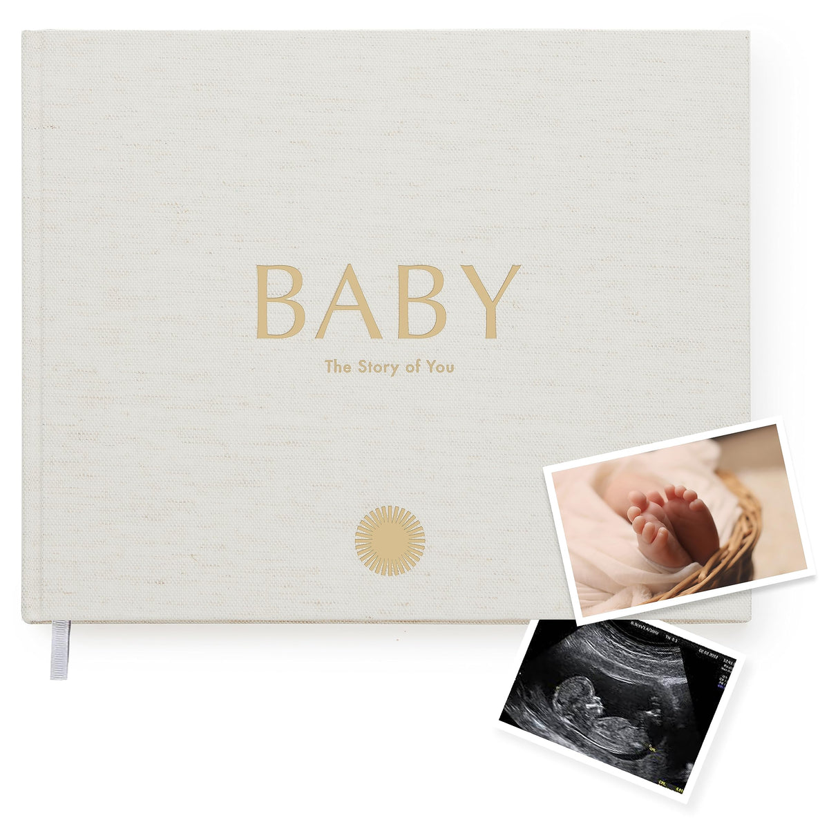 Libro de Recuerdos Your Edition Blanco para Futuras Mamás y Padres de Recién Nacidos