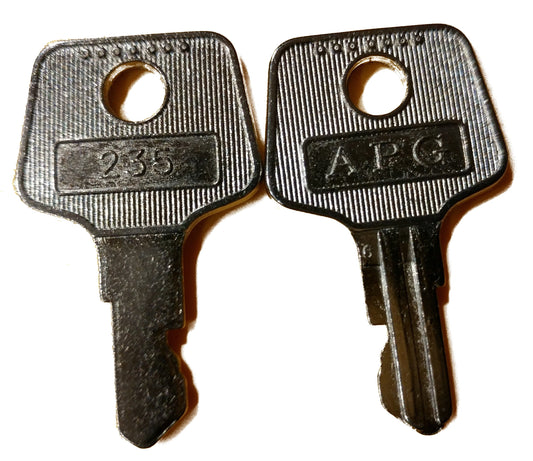 Juego de 2 Llaves APG Para Gaveta Vasario VPK-8K-235 Tipo 235