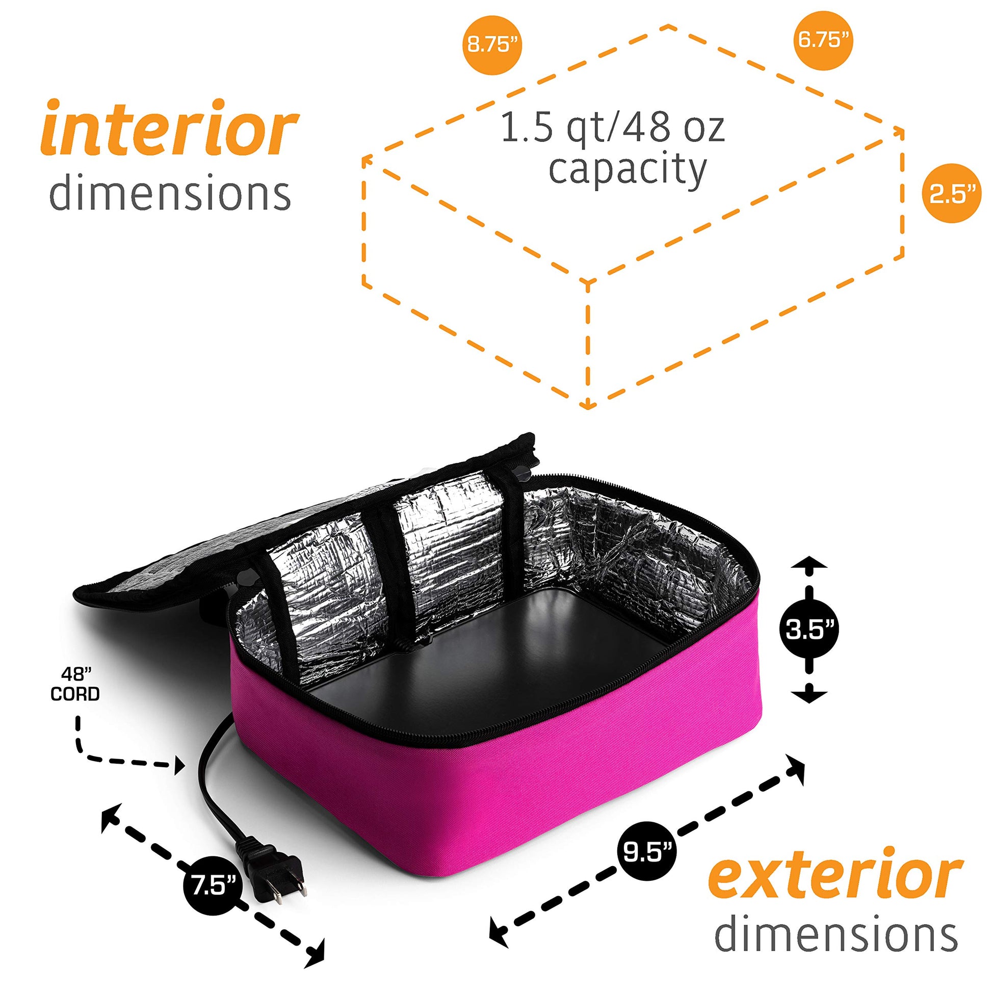 HotLogic Mini horno portátil (rosa)