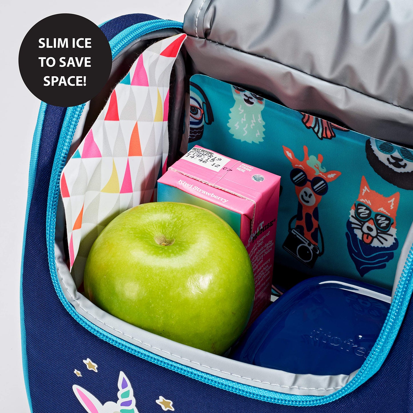 Cool Coolers by Fit + Fresh, reutilizables paquetes de hielo suaves para bolsas de bebé, bolsa de hielo flexible y esenciales de lactancia materna, perfecto para almacenamiento de leche materna, 2 unidades, multicolor