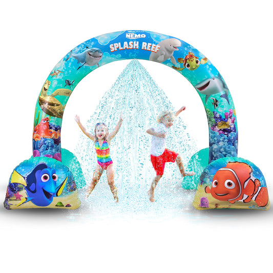 GoFloats Disney - Rociador Inflable para niños - Elige Entre Coches, congelados y Encontrar a Nemo