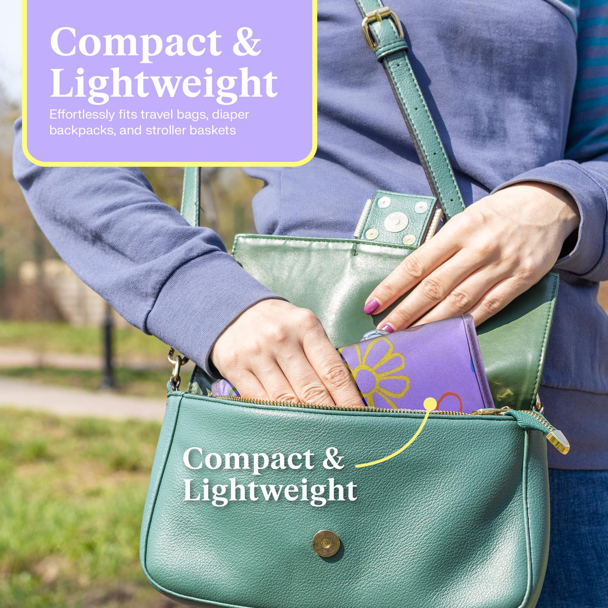 Freestyle Almohadilla Cambiadora de Pañales Portátil | Plegable, Almohadilla Cambiadora Impermeable para Bebé con Elegante Bolsa para Toallitas Húmedas | Almohadilla Cambiadora de Viaje para Recién