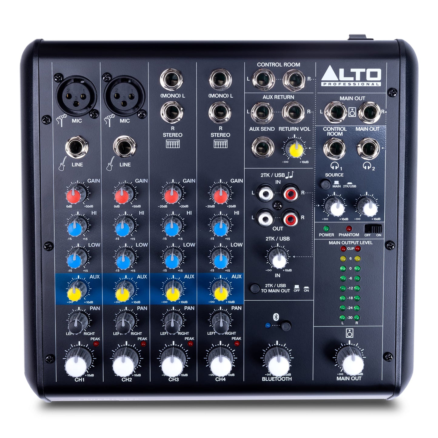 Mezcladora de Audio ALTO TrueMix 600 Negro con Interfaz USB y Bluetooth