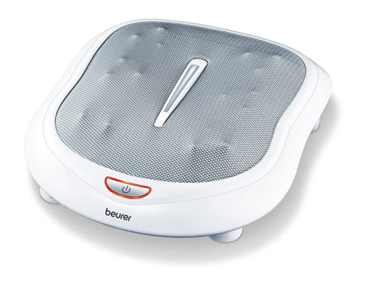 Beurer Masajeador de pies con calor | Máquina masajeadora de pies con 18 bolas de masaje giratorias | Masajeador de pies Shiatsu para todos los tamaños de pies | Masajeador de pies con calefacción con 2 niveles de masaje, FM60