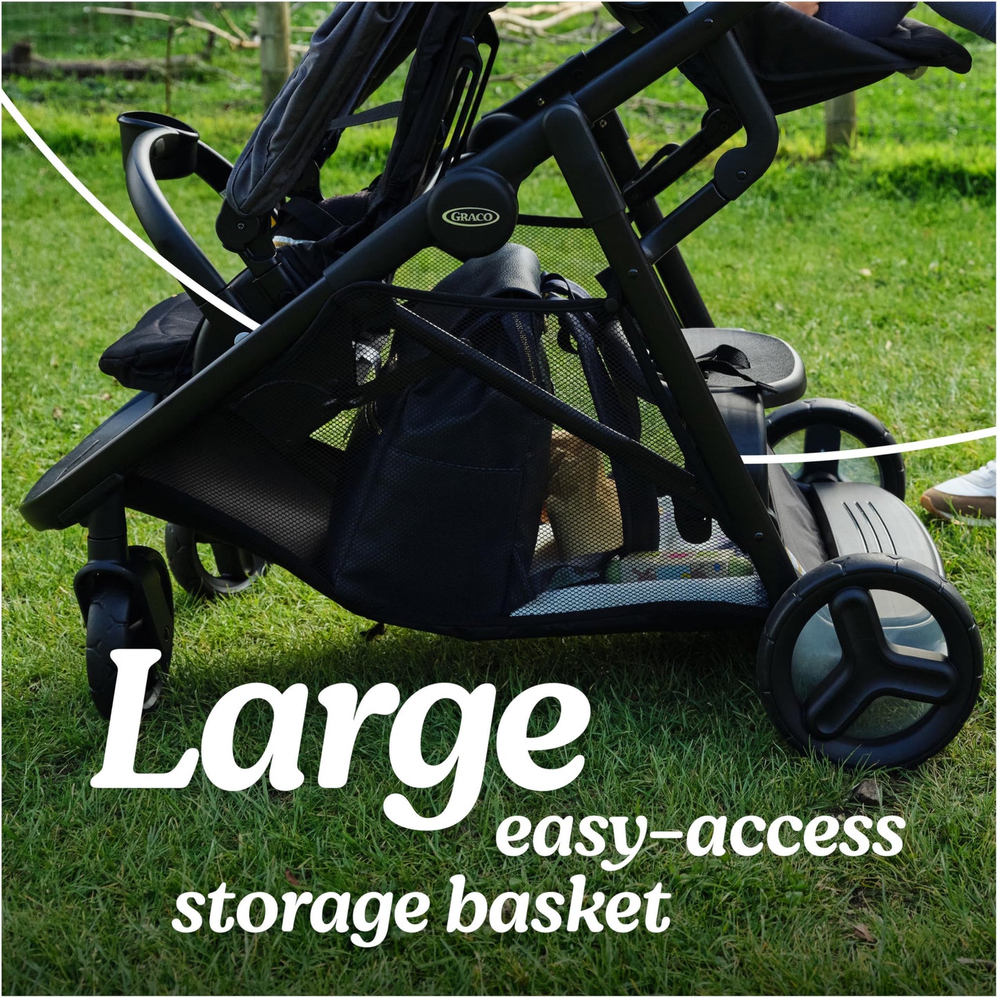 Graco Ready2Grow LX 2.0 carriola doble con asiento de banco y opciones de plataforma de pie, Clark
