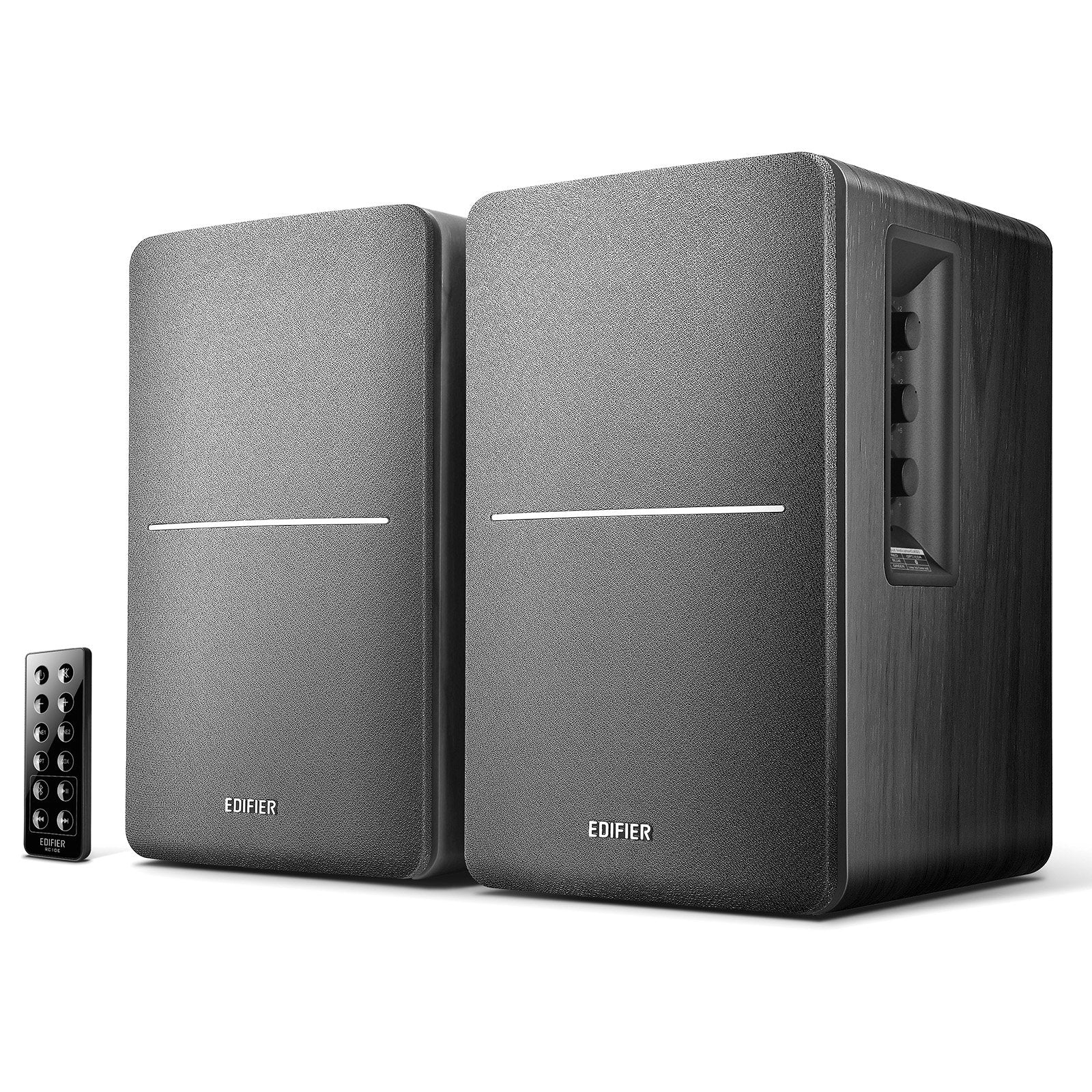 Edifier R1280DB Altavoces de estantería Activos Bluetooth - Entrada óptica - Monitores de Estudio inalámbricos - Monitores Activos de Campo cercano de 4 Pulgadas - 42 vatios de RMS - Color Negro