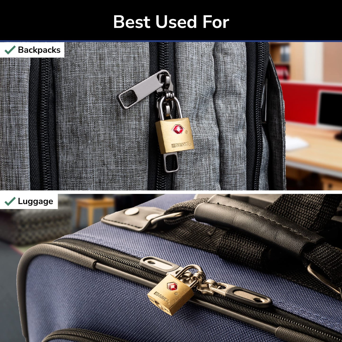 Brinks 171 - 20471 latón macizo Keyed Lock (4 unidades), 22 mm