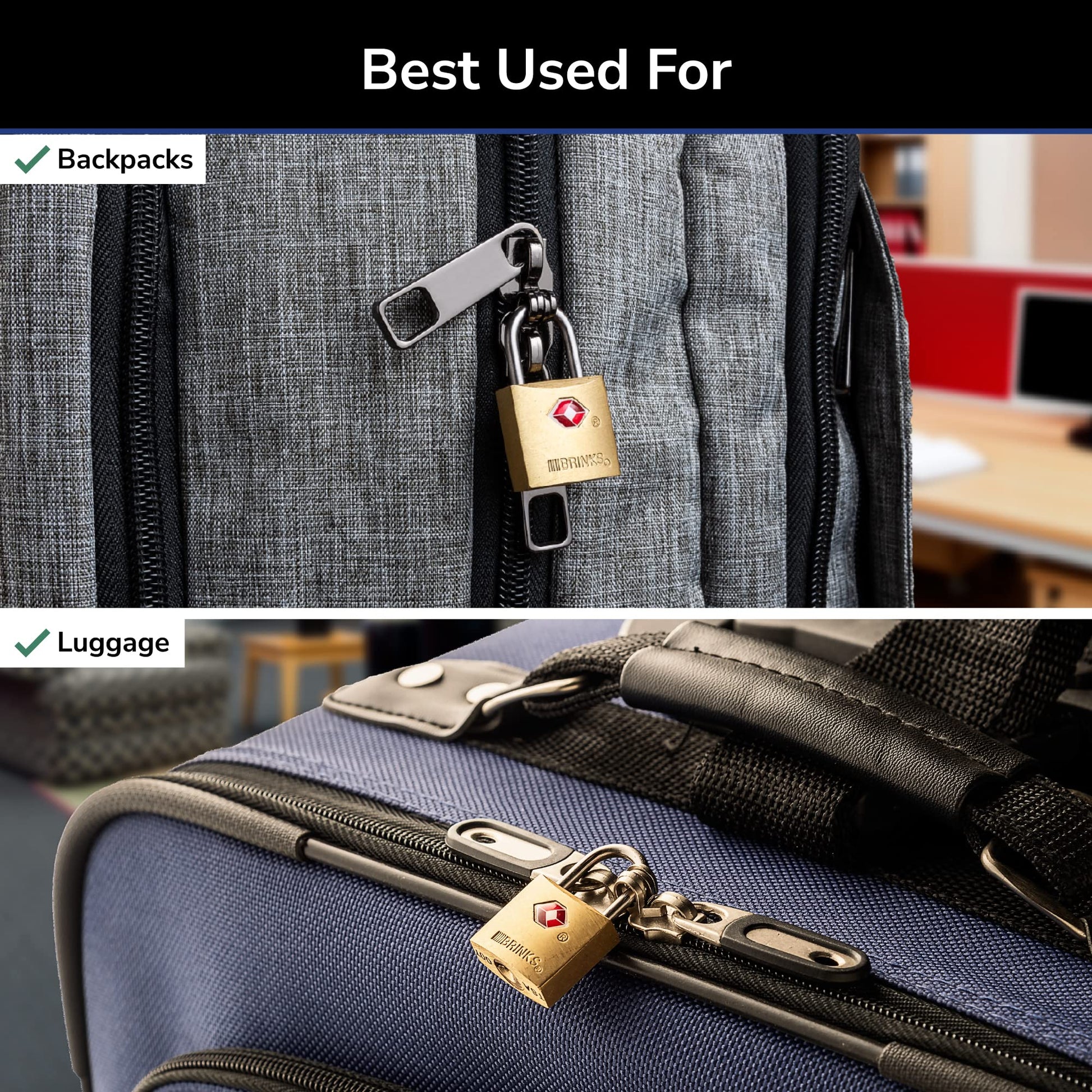 Brinks 171 - 20471 latón macizo Keyed Lock (4 unidades), 22 mm