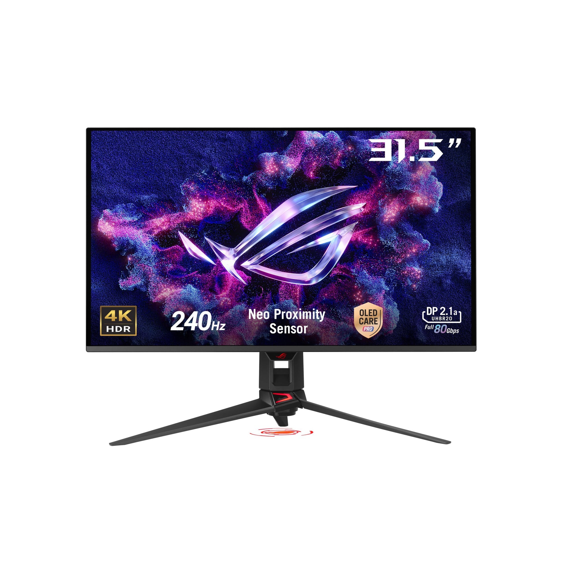 ASUS ROG Swift Monitor para juegos OLED 4K de 32 pulgadas (PG32UCDMR): 4K (3840 x 2160), QD-OLED, 240Hz, 0.03ms, compatible con G-SYNC, 99% DCI-P3, USB-C 90W, DisplayWidget, DisplayPort 2.1, garantía