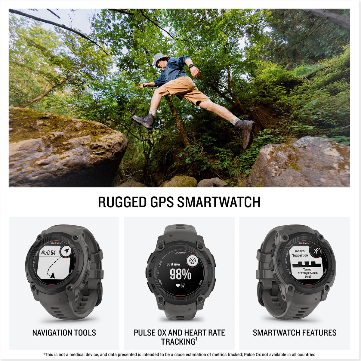 Reloj Garmin Instinct E 40 mm Negro