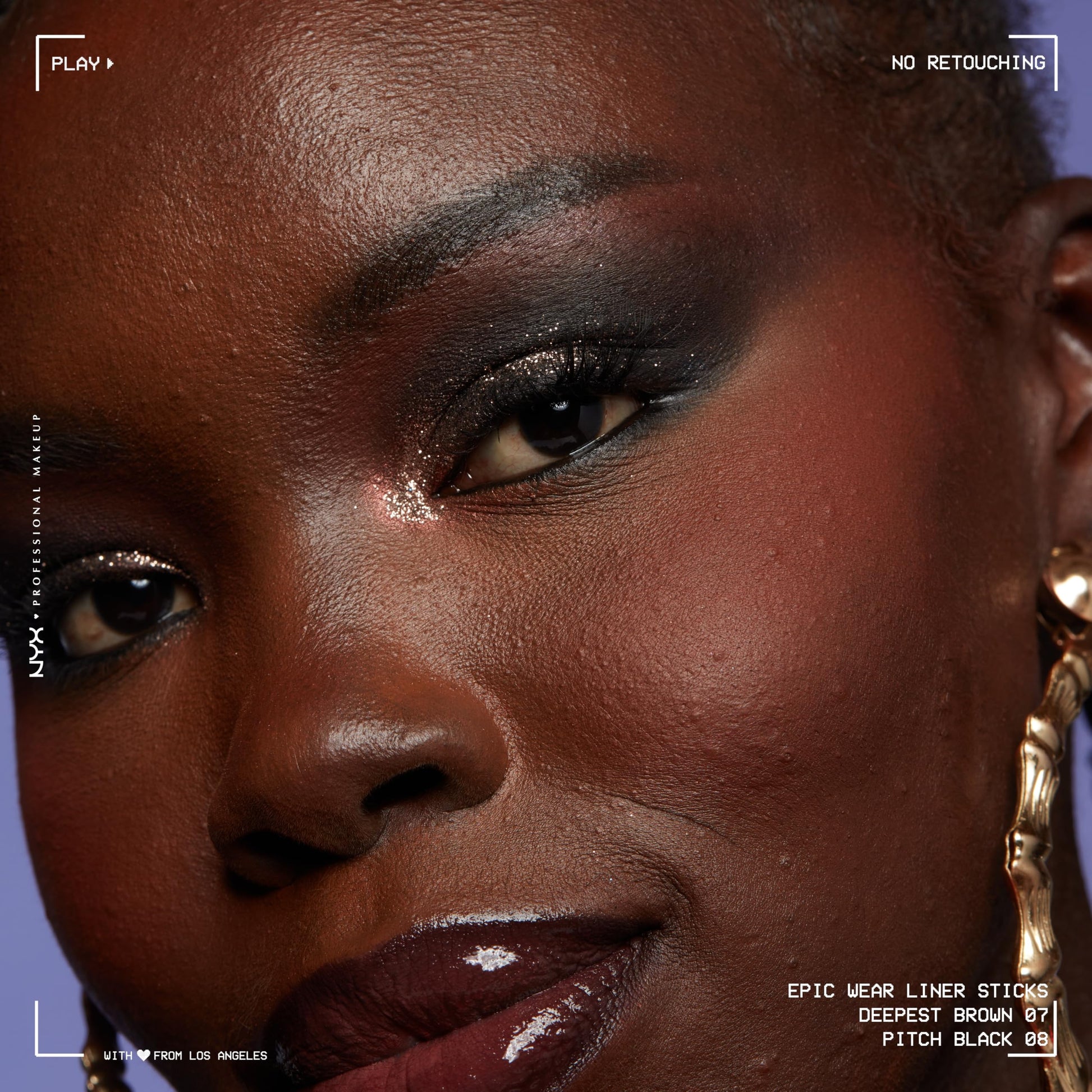 NYX Professional Makeup, Epic Wear, Delineador de ojos en lápiz, Pitch Black