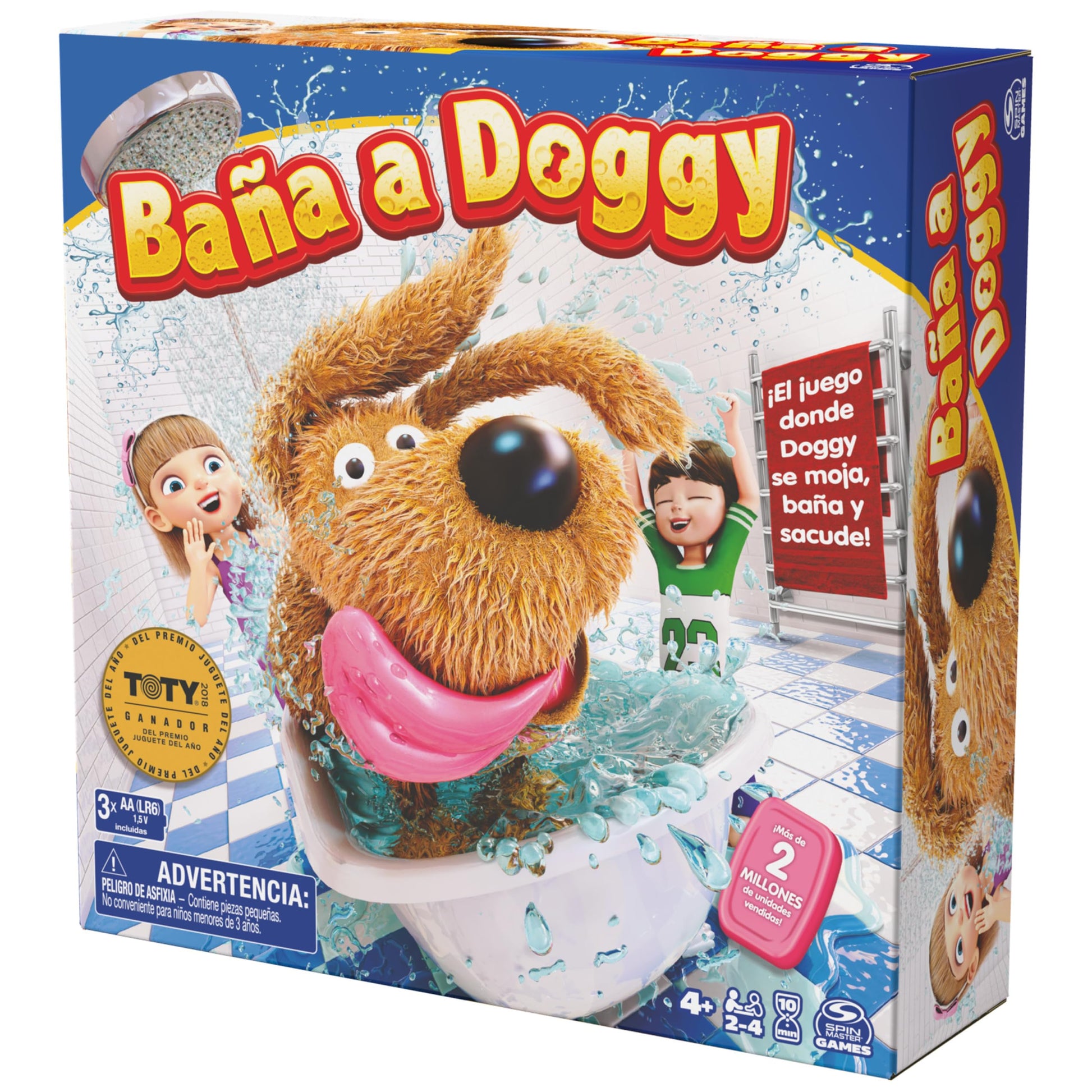 Baña a Doggy, El galardonado juego para niños de bañar, sacudir y duchar al perrito, Juego de mesa para niños para noches de juegos en familia, Juegos y juguetes para niños a partir de 4 años