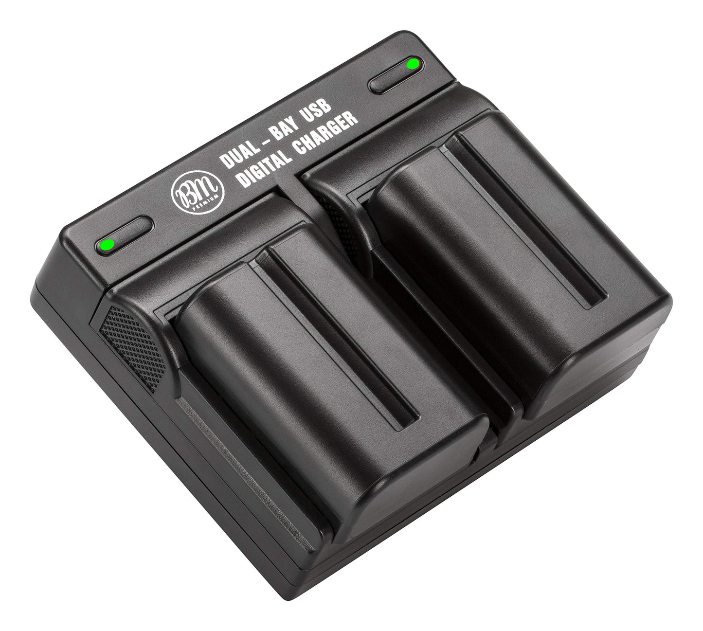 Baterías NP-FM500H y Cargador Dual BM Premium para Cámaras Sony Alpha a68 a77II SLT-A57 A58 A65V A77V A99V A100 A200 A300 A350 A450 A500 A550 A560 A580 A700 A850 SLT-A900 DSLR